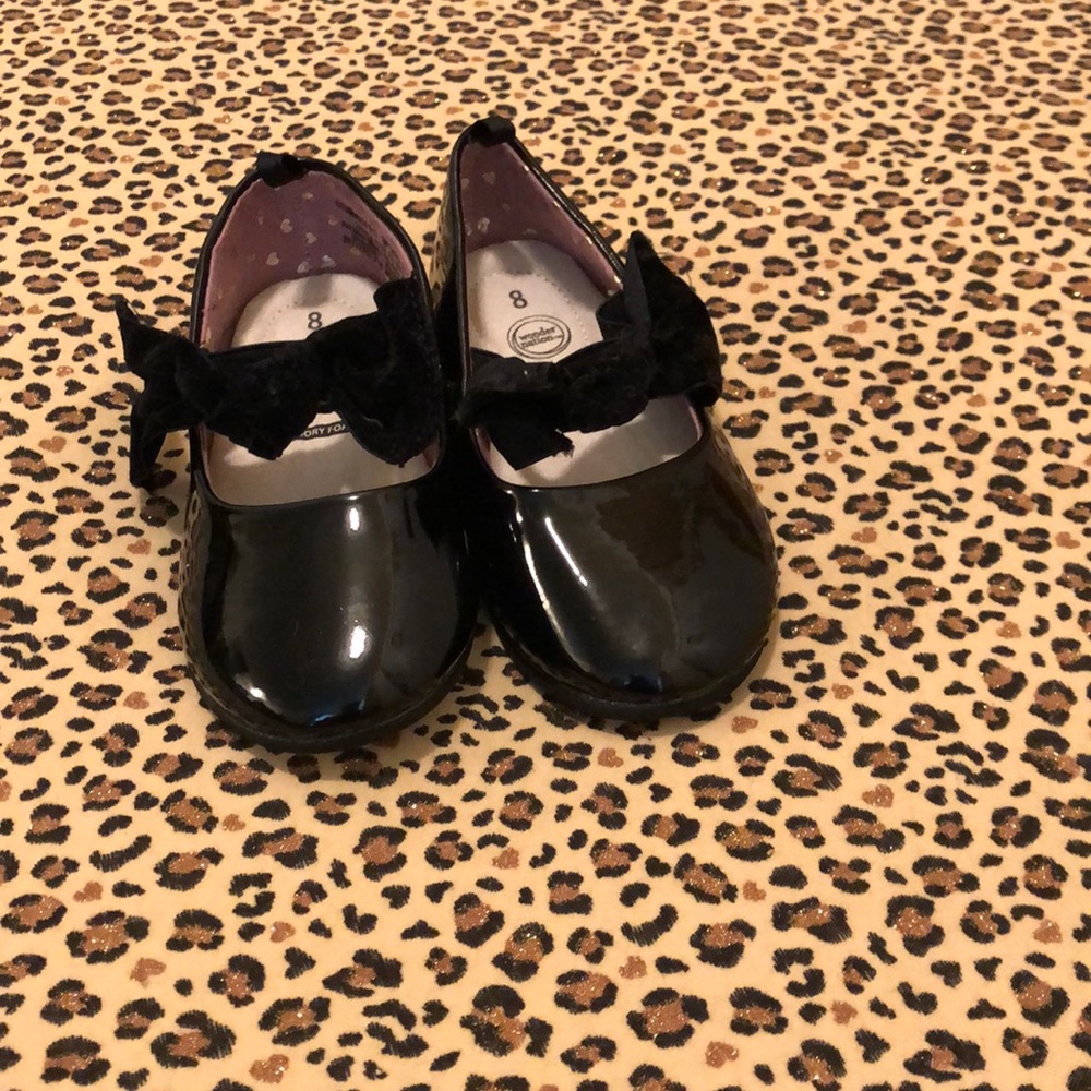 Lil girls Patton leather dress shoes